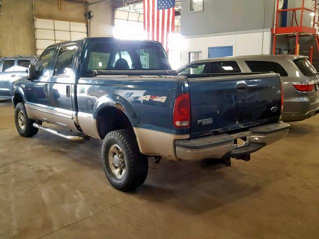 1FTSW31S3XEE47623 - 1999 FORD F350 SRW S BLUE photo 3