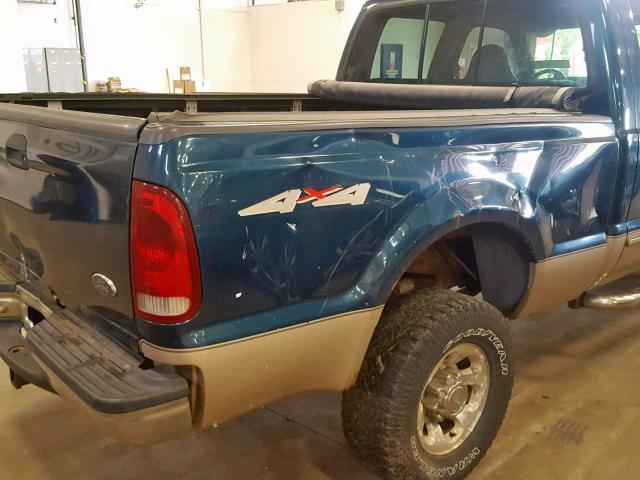 1FTSW31S3XEE47623 - 1999 FORD F350 SRW S BLUE photo 9