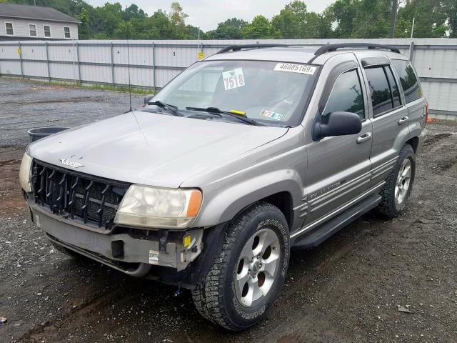 1J4GW58N41C686273 - 2001 JEEP GRAND CHER GRAY photo 2