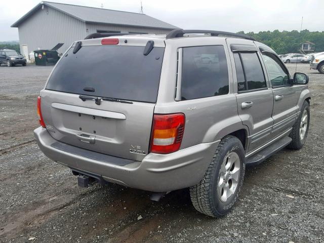 1J4GW58N41C686273 - 2001 JEEP GRAND CHER GRAY photo 4