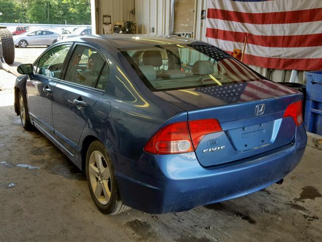 2HGFA169X8H524106 - 2008 HONDA CIVIC EXL 蓝色 照片 3