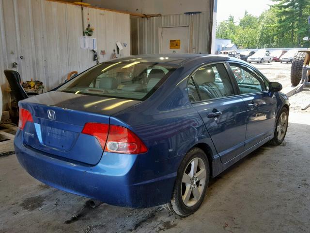 2HGFA169X8H524106 - 2008 HONDA CIVIC EXL 蓝色 照片 4