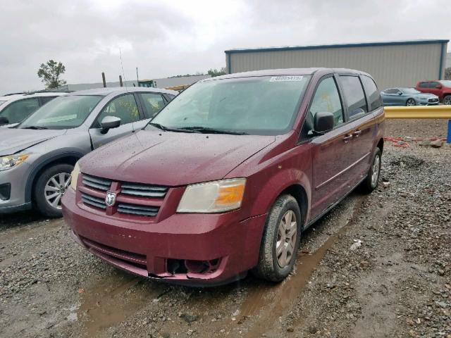 2D8HN44E49R515346 - 2009 DODGE GRAND CARA MAROON photo 2