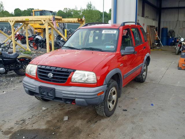 2S3TD62V946104241 - 2004 SUZUKI VITARA LX RED photo 2