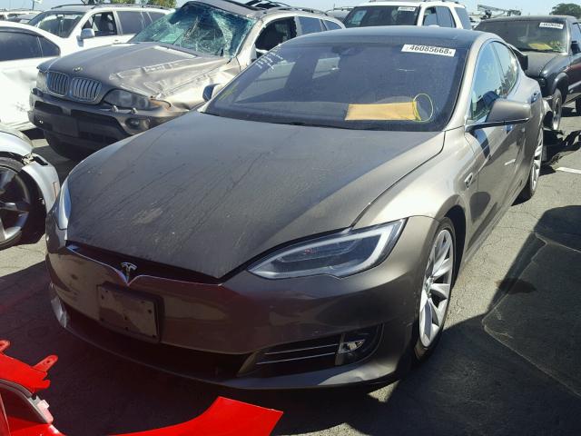 5YJSA1E26GF145285 - 2016 TESLA MODEL S BROWN photo 2