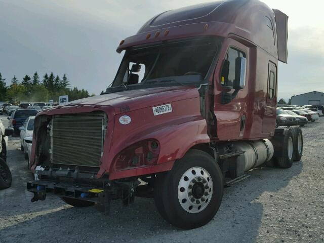 3AKJGLD51GSGX9311 - 2016 FREIGHTLINER CASCADIA 1 RED photo 2