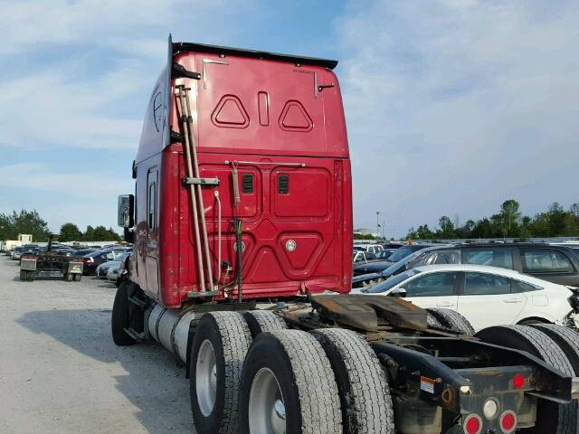 3AKJGLD51GSGX9311 - 2016 FREIGHTLINER CASCADIA 1 RED photo 3