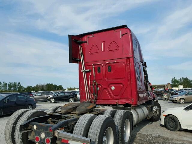 3AKJGLD51GSGX9311 - 2016 FREIGHTLINER CASCADIA 1 RED photo 4