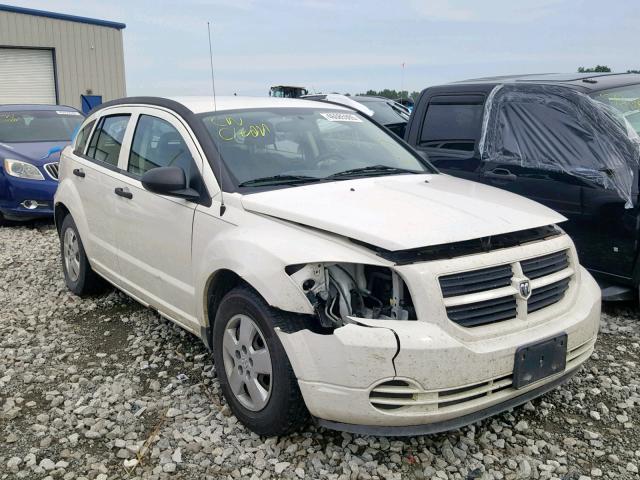 1B3HB28C47D287600 - 2007 DODGE CALIBER WHITE photo 1