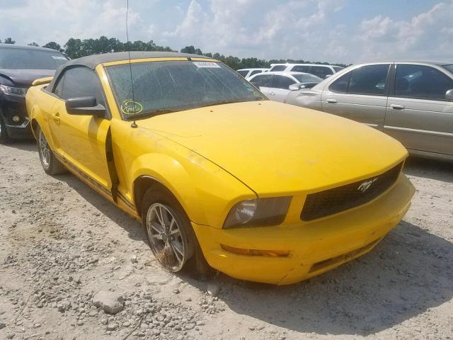 1ZVFT84N555228248 - 2005 FORD MUSTANG YELLOW photo 1