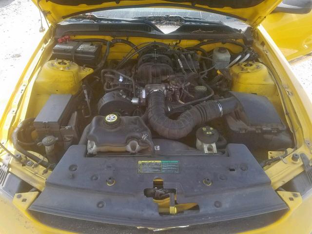 1ZVFT84N555228248 - 2005 FORD MUSTANG YELLOW photo 7