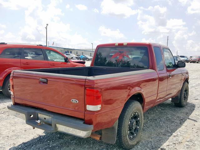 1FTYR14X9YTA89065 - 2000 FORD RANGER SUP RED photo 4