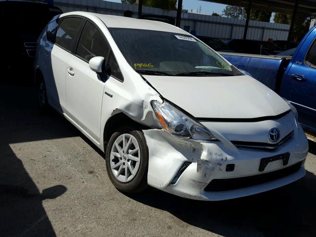 JTDZN3EU2EJ003683 - 2014 TOYOTA PRIUS V WHITE photo 1