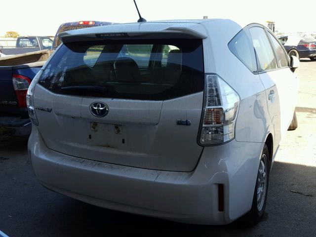 JTDZN3EU2EJ003683 - 2014 TOYOTA PRIUS V WHITE photo 4