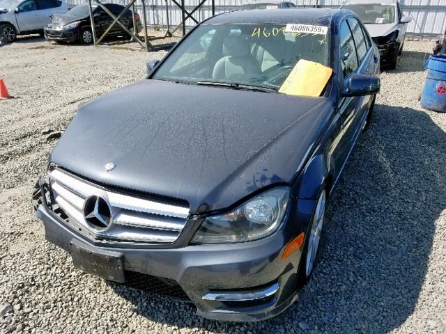 WDDGF4HB3DA784299 - 2013 MERCEDES-BENZ C 250 CHARCOAL photo 2