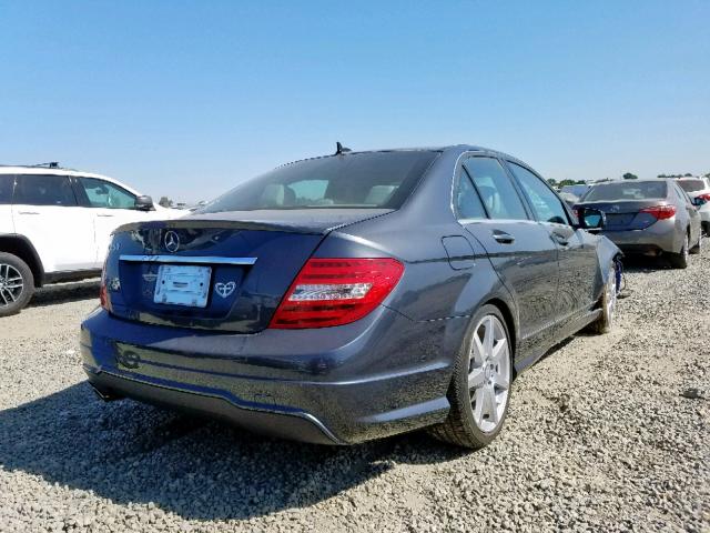 WDDGF4HB3DA784299 - 2013 MERCEDES-BENZ C 250 CHARCOAL photo 4