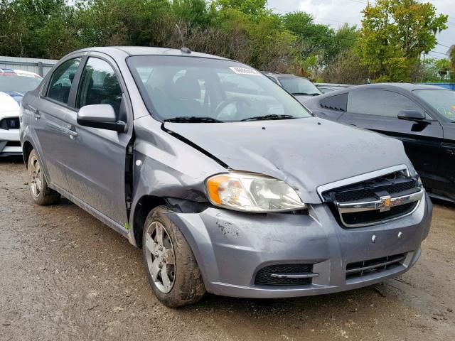 KL1TD56E99B600915 - 2009 CHEVROLET AVEO LS GRAY photo 1