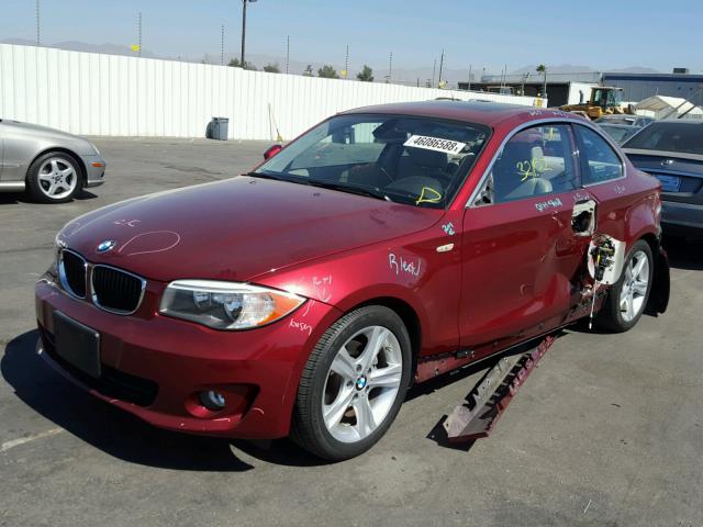 WBAUP9C55CVS94234 - 2012 BMW 128 I BURGUNDY photo 2