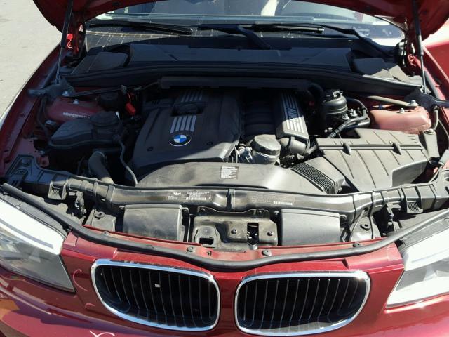 WBAUP9C55CVS94234 - 2012 BMW 128 I BURGUNDY photo 7