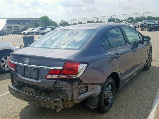 2HGFB2F96FH507125 - 2015 HONDA CIVIC EXL ნაცრისფერი ფოტო 4