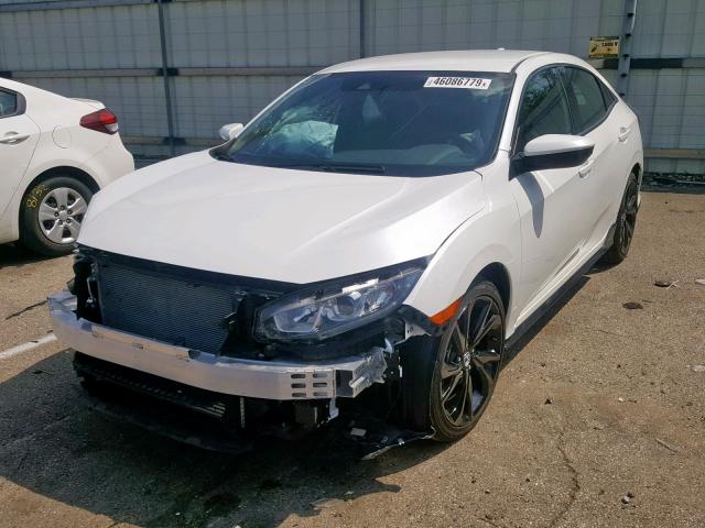 SHHFK7G4XKU200781 - 2019 HONDA CIVIC SPOR WHITE photo 2