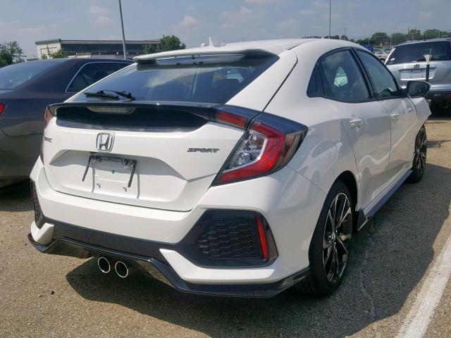 SHHFK7G4XKU200781 - 2019 HONDA CIVIC SPOR WHITE photo 4