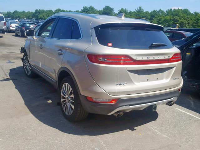 5LMCJ3D97HUL62831 - 2017 LINCOLN MKC RESERV TAN photo 3