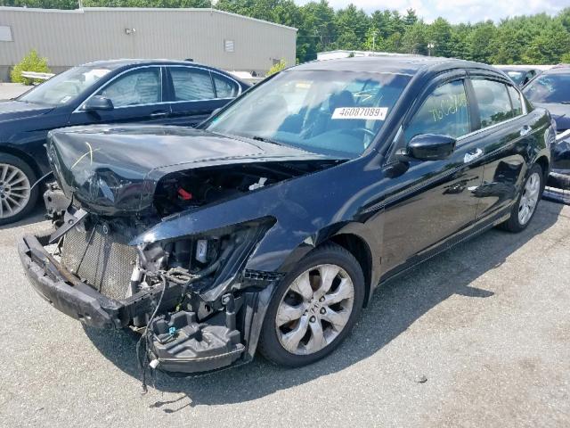 1HGCP36878A064423 - 2008 HONDA ACCORD EXL BLACK photo 2