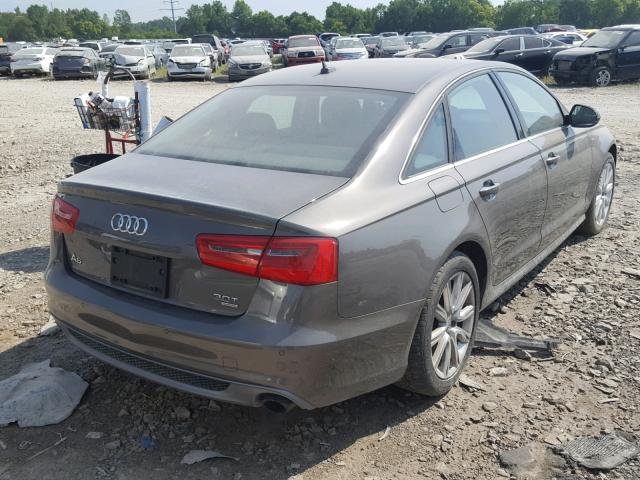 WAUBGAFC6CN031172 - 2012 AUDI A6 GRAY photo 4