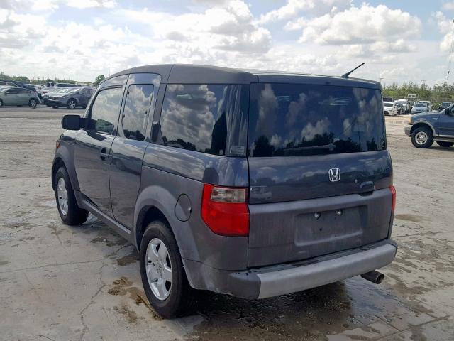 5J6YH18563L017772 - 2003 HONDA ELEMENT EX BLACK photo 3