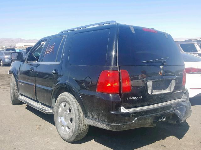 5LMFU28565LJ03206 - 2005 LINCOLN NAVIGATOR BLACK photo 3