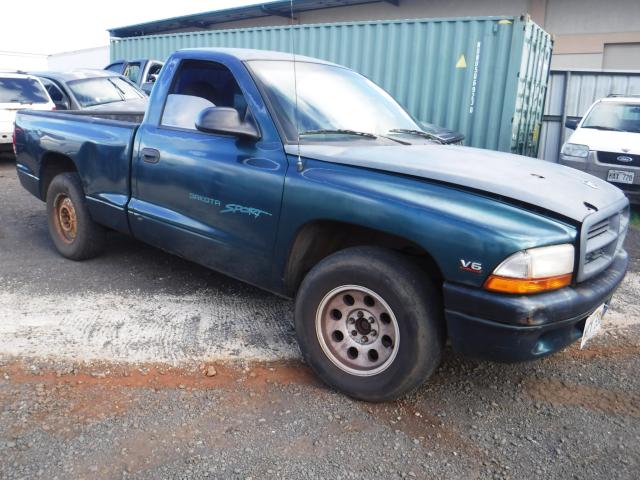 1B7FL26X6VS252512 - 1997 DODGE DAKOTA GREEN photo 1