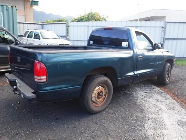 1B7FL26X6VS252512 - 1997 DODGE DAKOTA GREEN photo 4