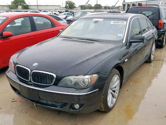 WBAHN83517DT65877 - 2007 BMW 750 BLACK photo 2