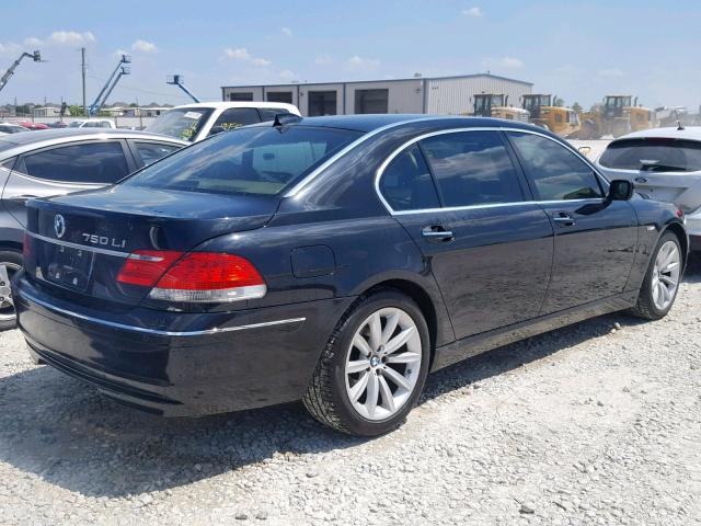 WBAHN83517DT65877 - 2007 BMW 750 BLACK photo 4