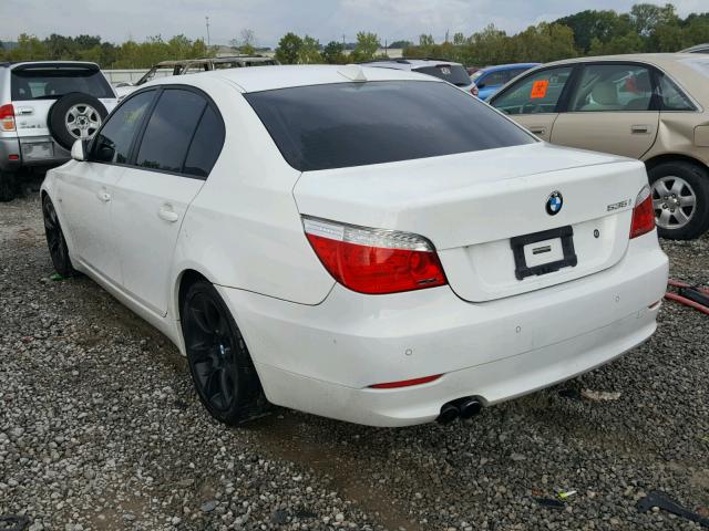 WBANW1C59AC164118 - 2010 BMW 535 I WHITE photo 3