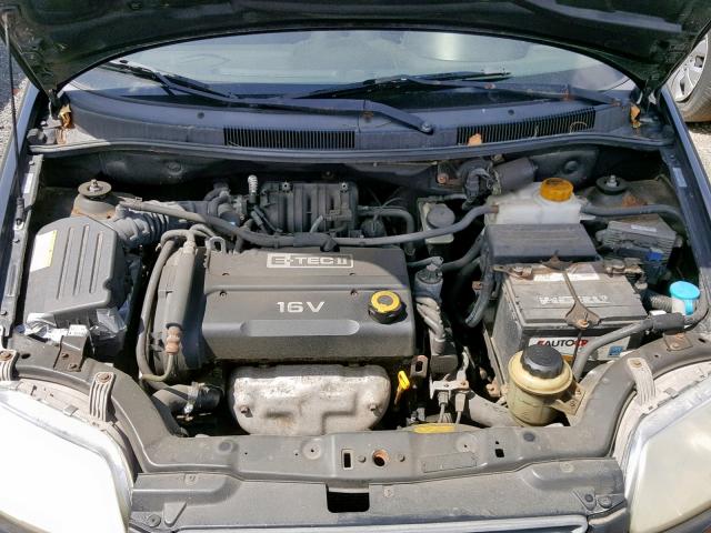 KL1TD66678B155877 - 2008 CHEVROLET AVEO BASE შავი ფოტო 7