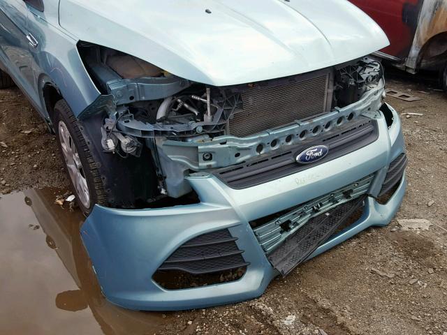 1FMCU0F79DUA84349 - 2013 FORD ESCAPE S BLUE photo 9