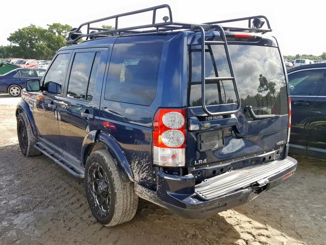 SALAK2D41CA639244 - 2012 LAND ROVER LR4 HSE LU BLUE photo 3