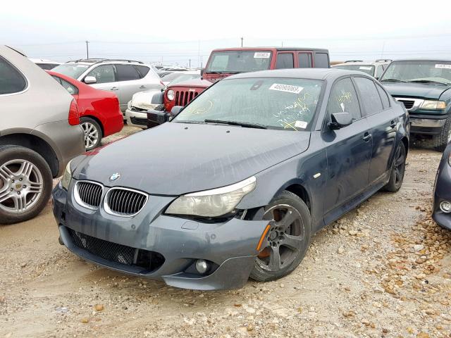 WBANW53568CT49809 - 2008 BMW 550 I GRAY photo 2