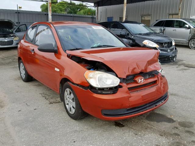 KMHCM36C39U114483 - 2009 HYUNDAI ACCENT GS ORANGE photo 1