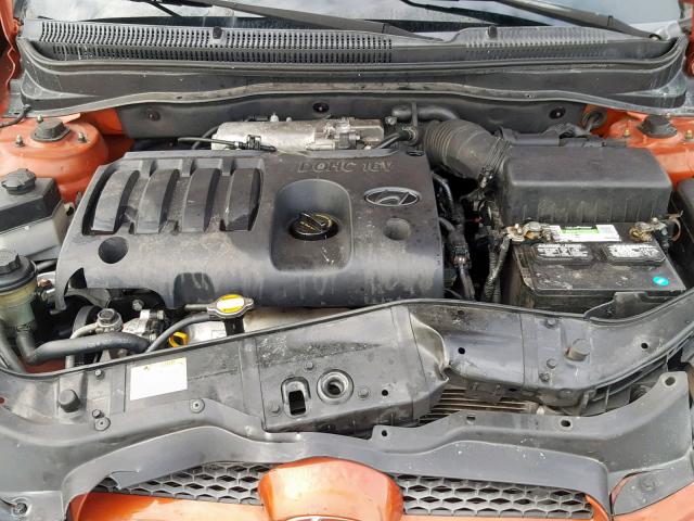 KMHCM36C39U114483 - 2009 HYUNDAI ACCENT GS ORANGE photo 7