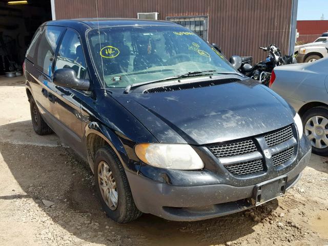 1D8GP25B34B549722 - 2004 DODGE CARAVAN SE BLACK photo 1