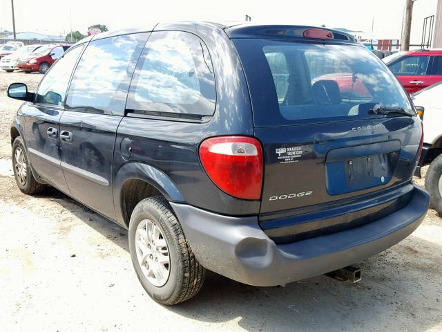 1D8GP25B34B549722 - 2004 DODGE CARAVAN SE BLACK photo 3