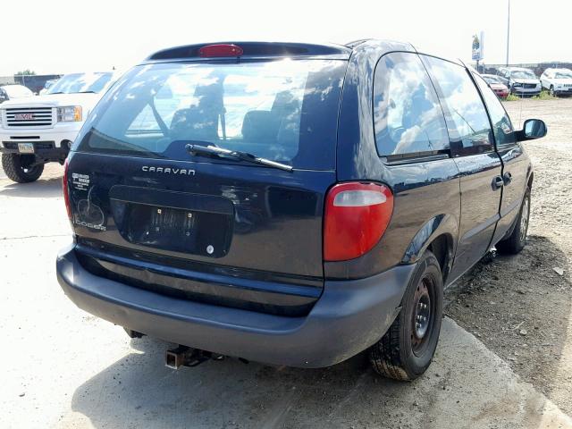 1D8GP25B34B549722 - 2004 DODGE CARAVAN SE BLACK photo 4