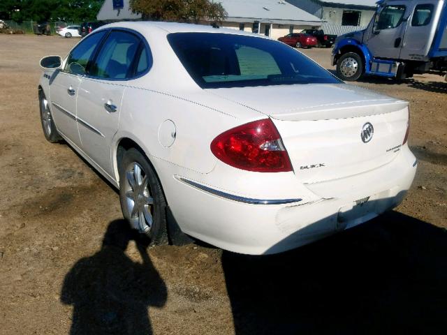 2G4WE567951281462 - 2005 BUICK LACROSSE C WHITE photo 3