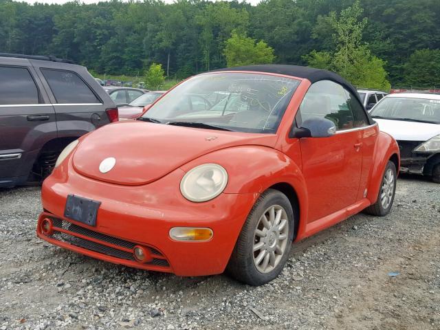 3VWCM31Y65M362410 - 2005 VOLKSWAGEN NEW BEETLE ნარინჯისფერი ფოტო 2