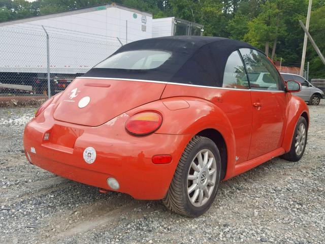3VWCM31Y65M362410 - 2005 VOLKSWAGEN NEW BEETLE ნარინჯისფერი ფოტო 4
