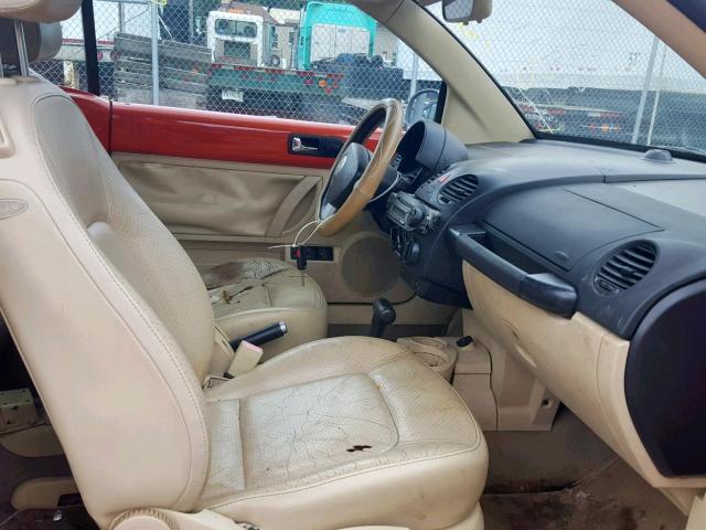 3VWCM31Y65M362410 - 2005 VOLKSWAGEN NEW BEETLE ნარინჯისფერი ფოტო 5