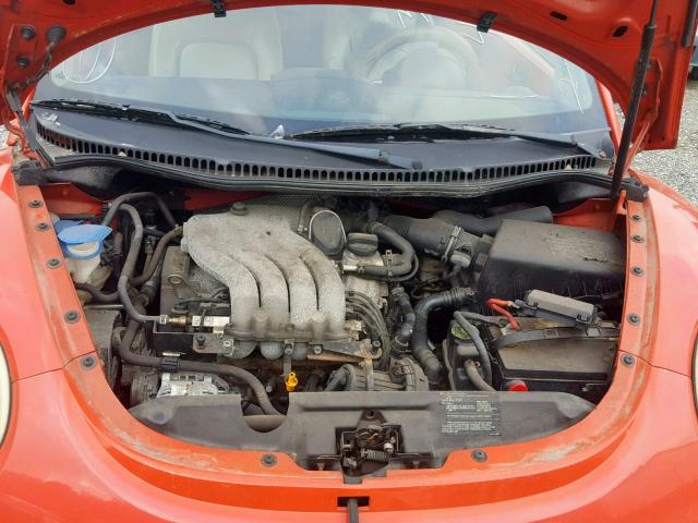 3VWCM31Y65M362410 - 2005 VOLKSWAGEN NEW BEETLE ნარინჯისფერი ფოტო 7